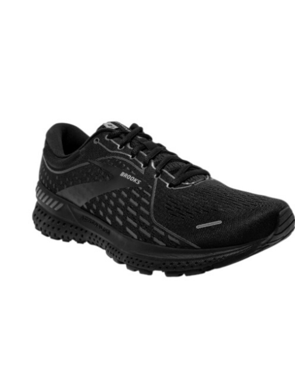 Brooks Black Women's Running Shoe with Reflective Accents